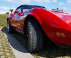 muscle red car