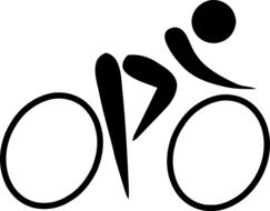 cycling, sports logo