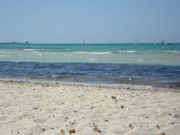 Mediterranean beach near the sea