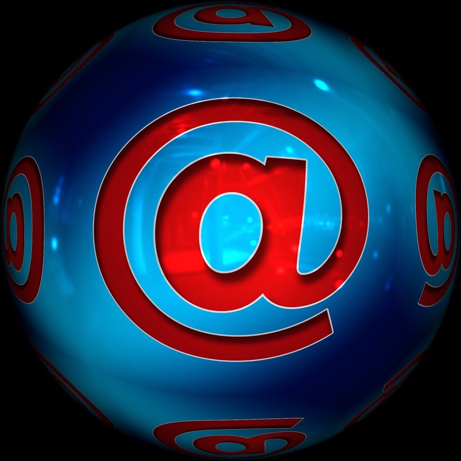 ball with emblem e mail