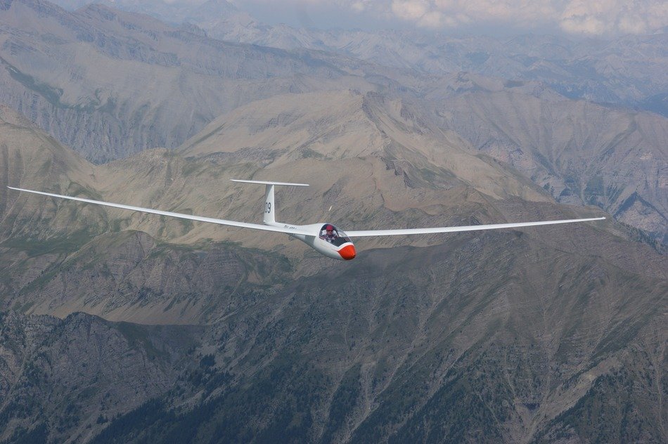 sport plane in the sky