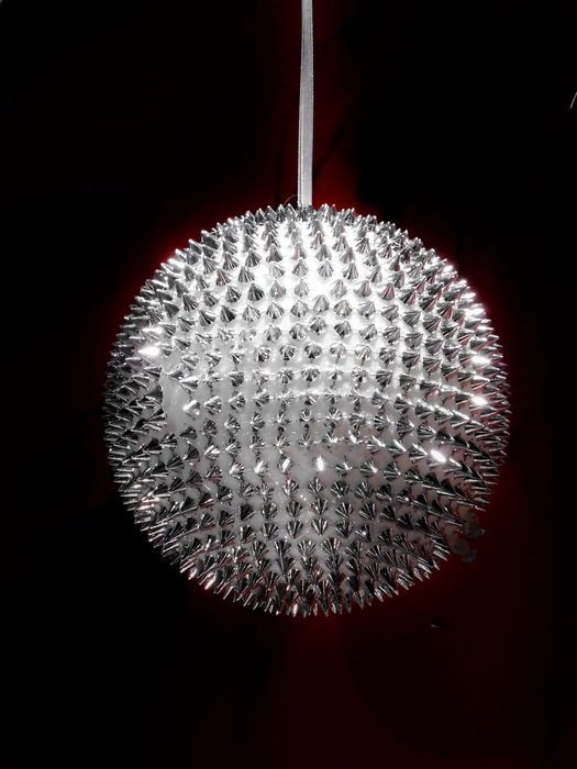 silver disco ball