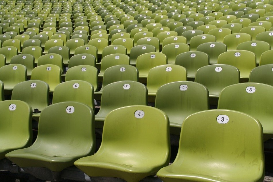 stadium plastic sit
