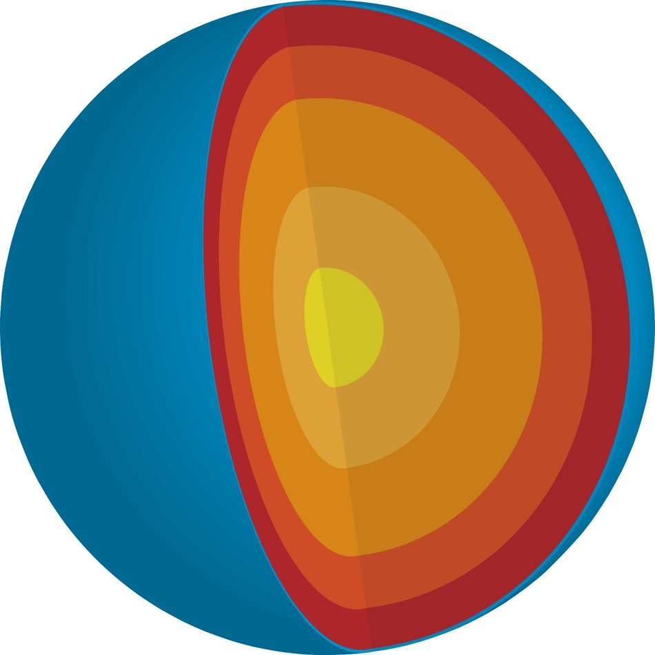 Inside of earth picture