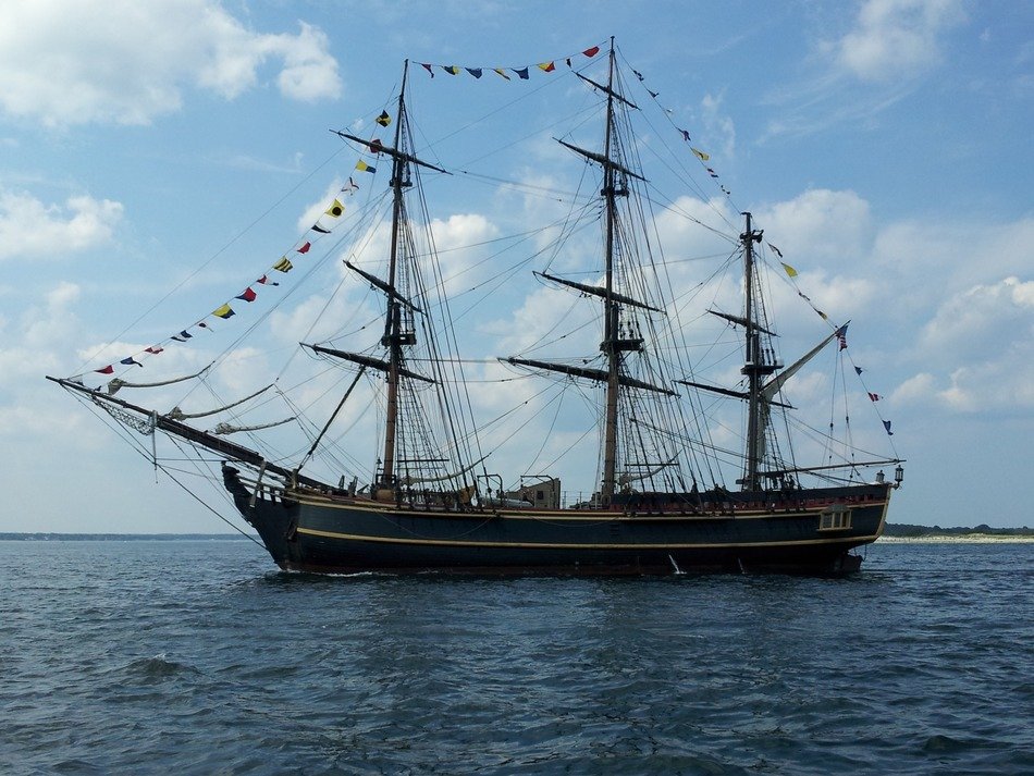 sailing on the sea