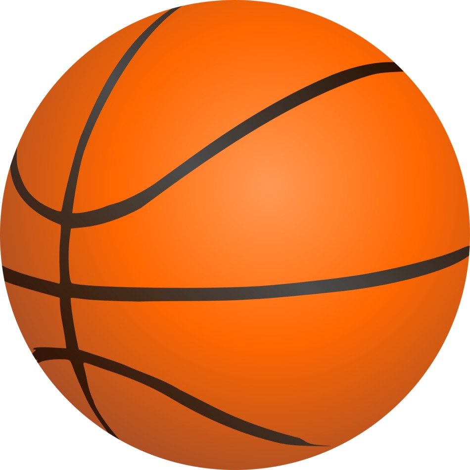 Picture of orange basketball ball