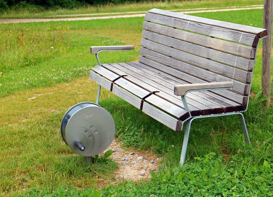 bench and pedal device