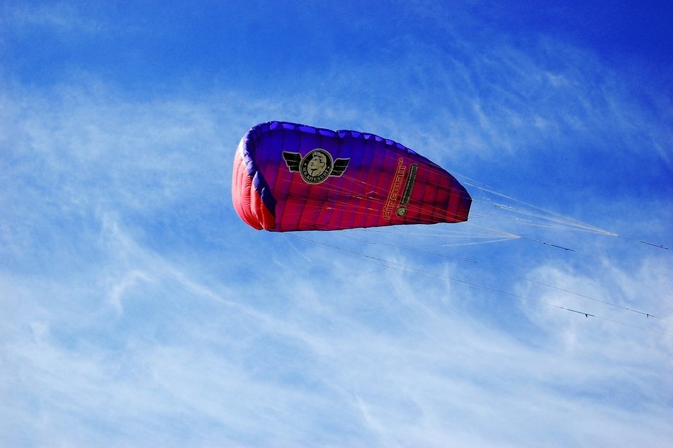 Paraplane in the sky