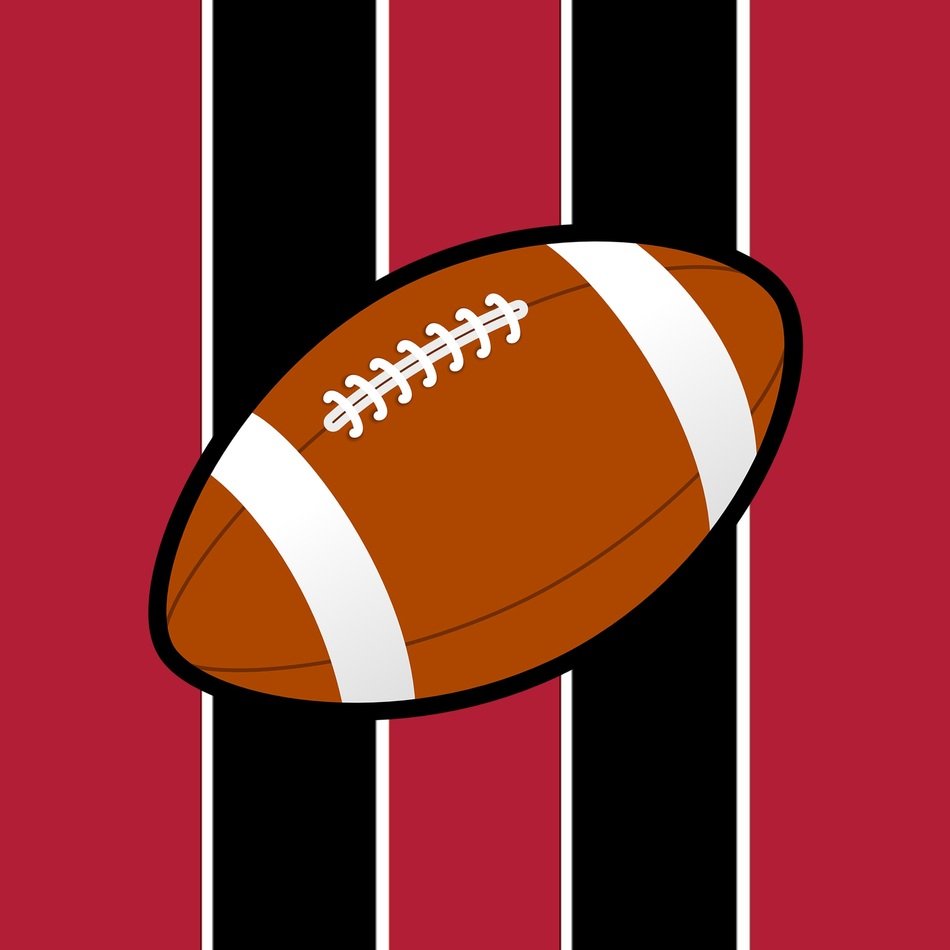 american football ball drawing