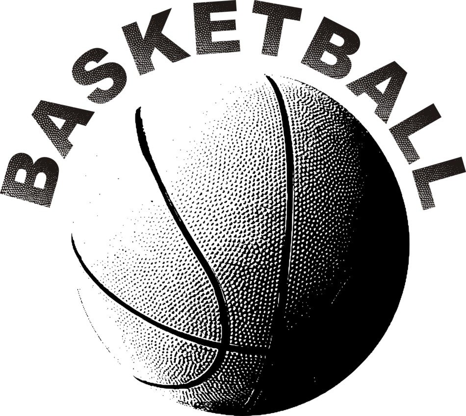 basketball text drawing