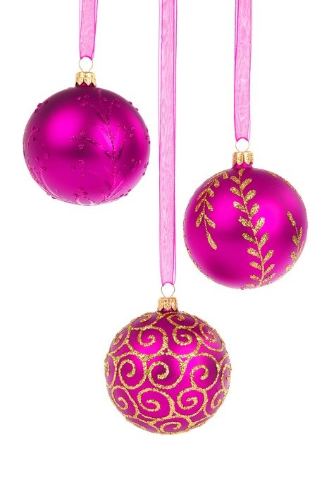 purple balls Christmas decoration
