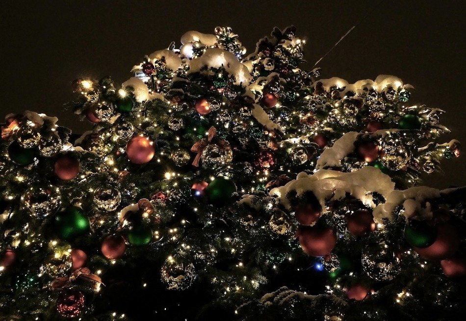 Christmas decoration in the dark