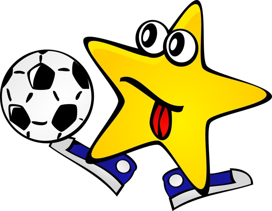 football star drawing