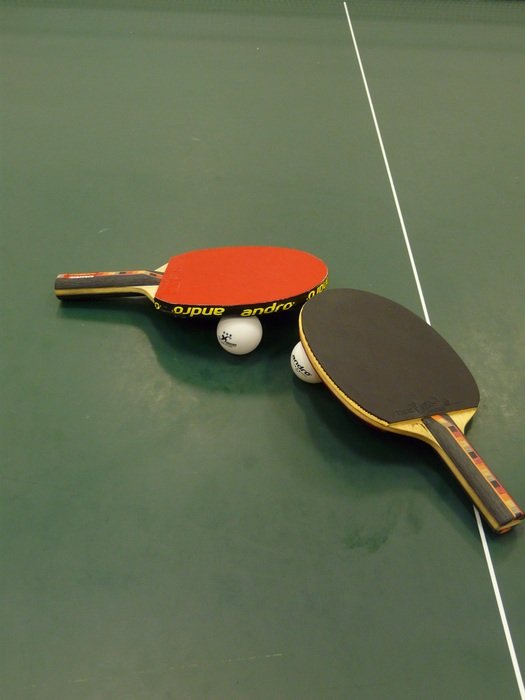 ping-pong on the table