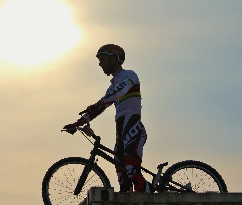 cyclist on top