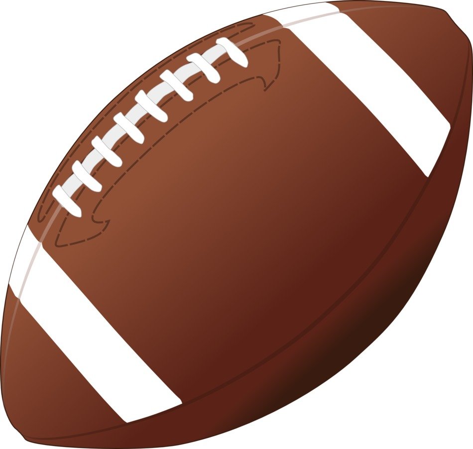 brown ball with white stripes for american football