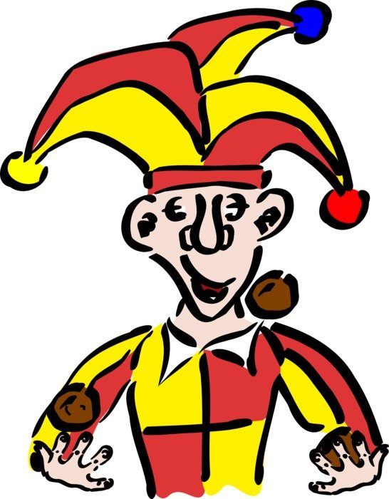 colorful joker as a graphic image