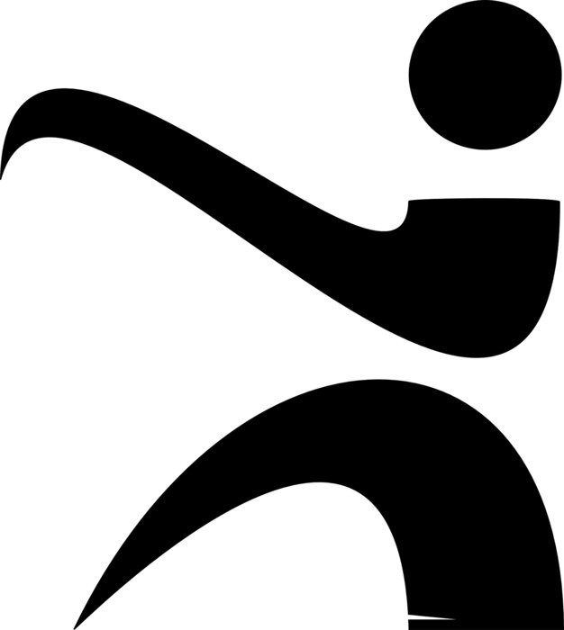 black symbol of karate
