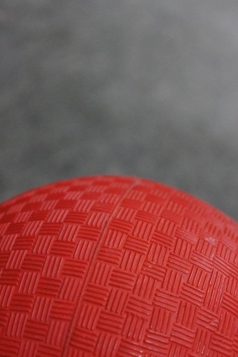 red ball closeup
