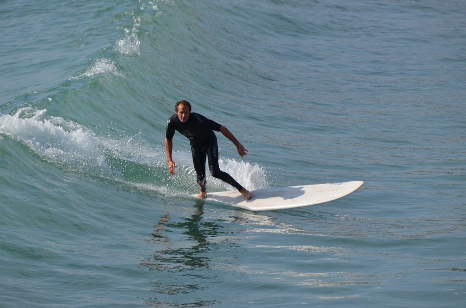 Surfer in the ocean