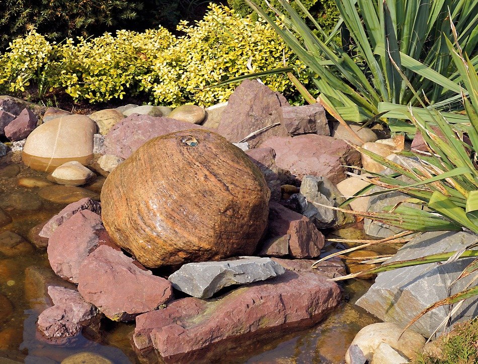 lapping stone near the water