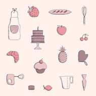 Vector Bakery Elements
