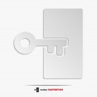 Abstract key web icon