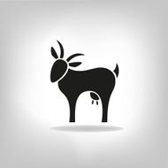 black silhouette of goat N3