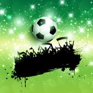 Grunge football or soccer crowd background N2