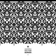 Vector seamless border in Victorian style N62