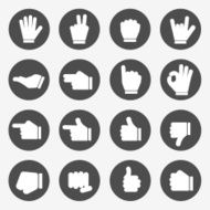 Hands Icons Vector