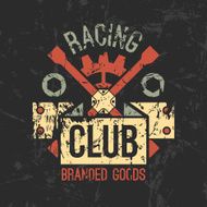 Car racing club emblem N2