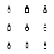 bottles 9 icons set N2