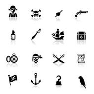 Icons set pirates N2