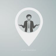 businessman web pointer icon N3