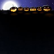 Pumpkins at night - Very detailed