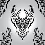 Deer head Seamless pattern N6