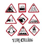 Funny bicycle road signs