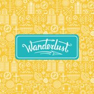 Vector wanderlust logo