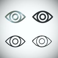 Set of Eye Icons vector