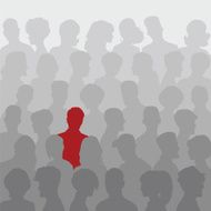 Abstract background of people silhouettes N3