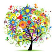 Floral tree beautiful N6