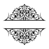 abstract floral ornament N9