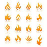 Fire vector icons N2