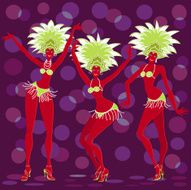 Merry carnival girls