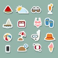 Summer Icons Set N10