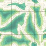 Seamless conceptual topographical map green colors