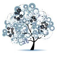 Art tree beautiful for your design N14