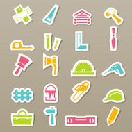 Carpentry Icons Set N2