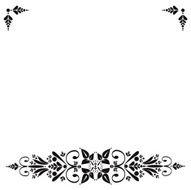 Floral ornament border N4
